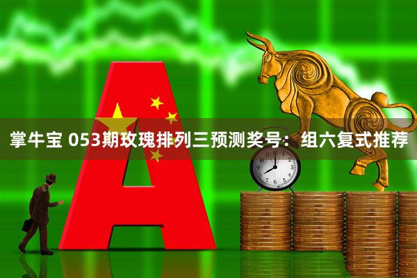掌牛宝 053期玫瑰排列三预测奖号:组六复式推荐